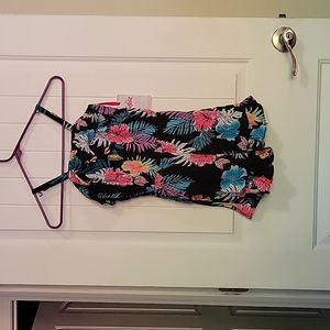 Justice girls flower romper